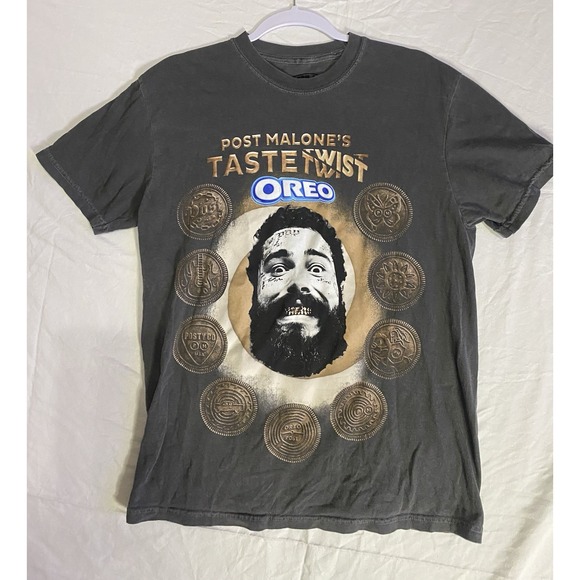 Post Malone X Oreo Taste Twist T-Shirt Men's Size Medium‎RARE